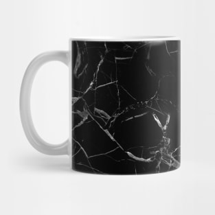 Black and Silver Granite Marble Stone Mug